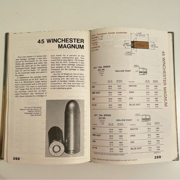 Speer Reloading Manual Number 10 Ten for Rifle and Pistol 1979 Hardback Vintage - Picture 11 of 11